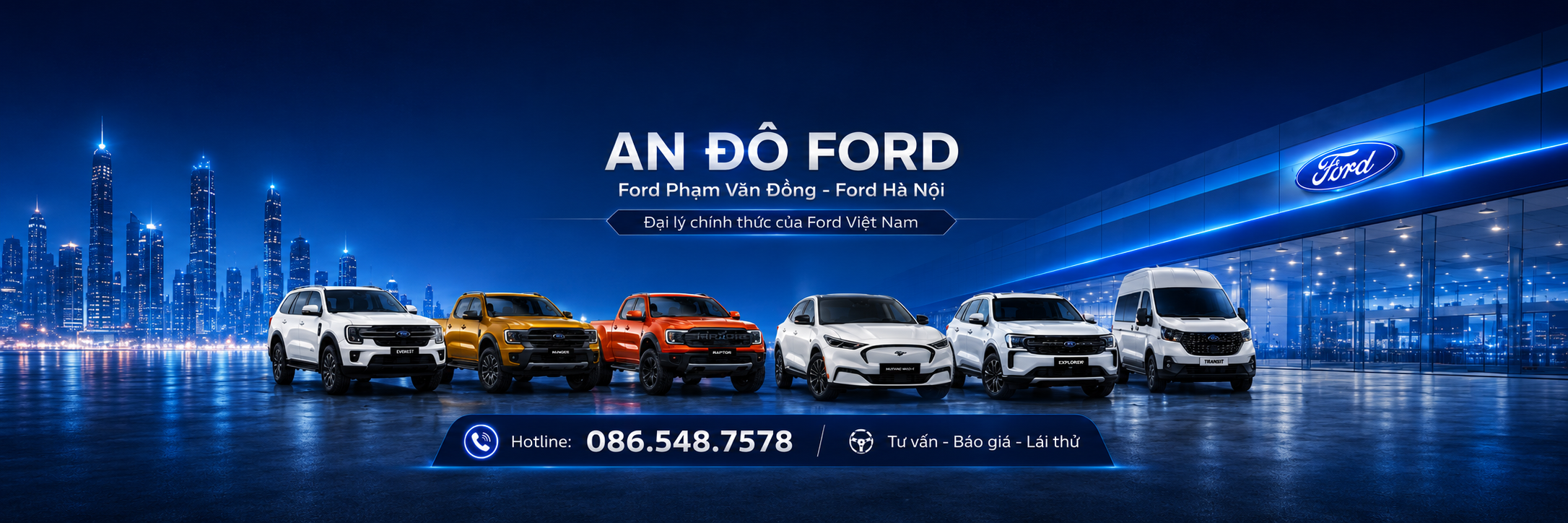 banner ford phạm văn đồng, ford hà nội, ford an đô