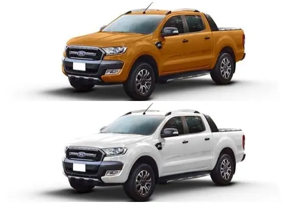 các màu xe ford ranger wildtrak